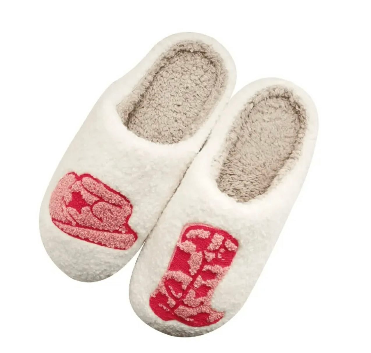 PRETTY IN PINK COWGIRL SLIPPERS 🤠