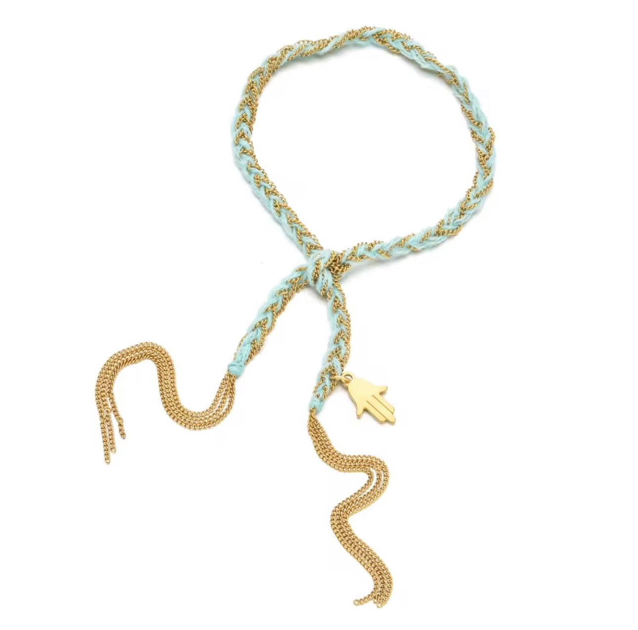 COLOURFUL WOVEN CHARM BRACELETS