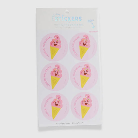 ICE CREAM SCRATCH & SNIFF STICKERS