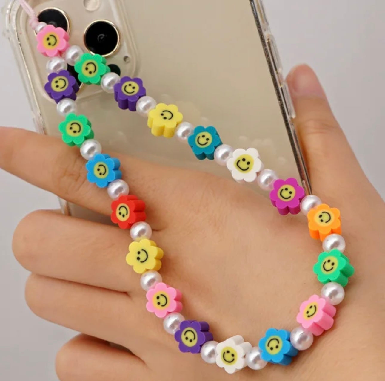 FLOWER POWER PHONE CHARM