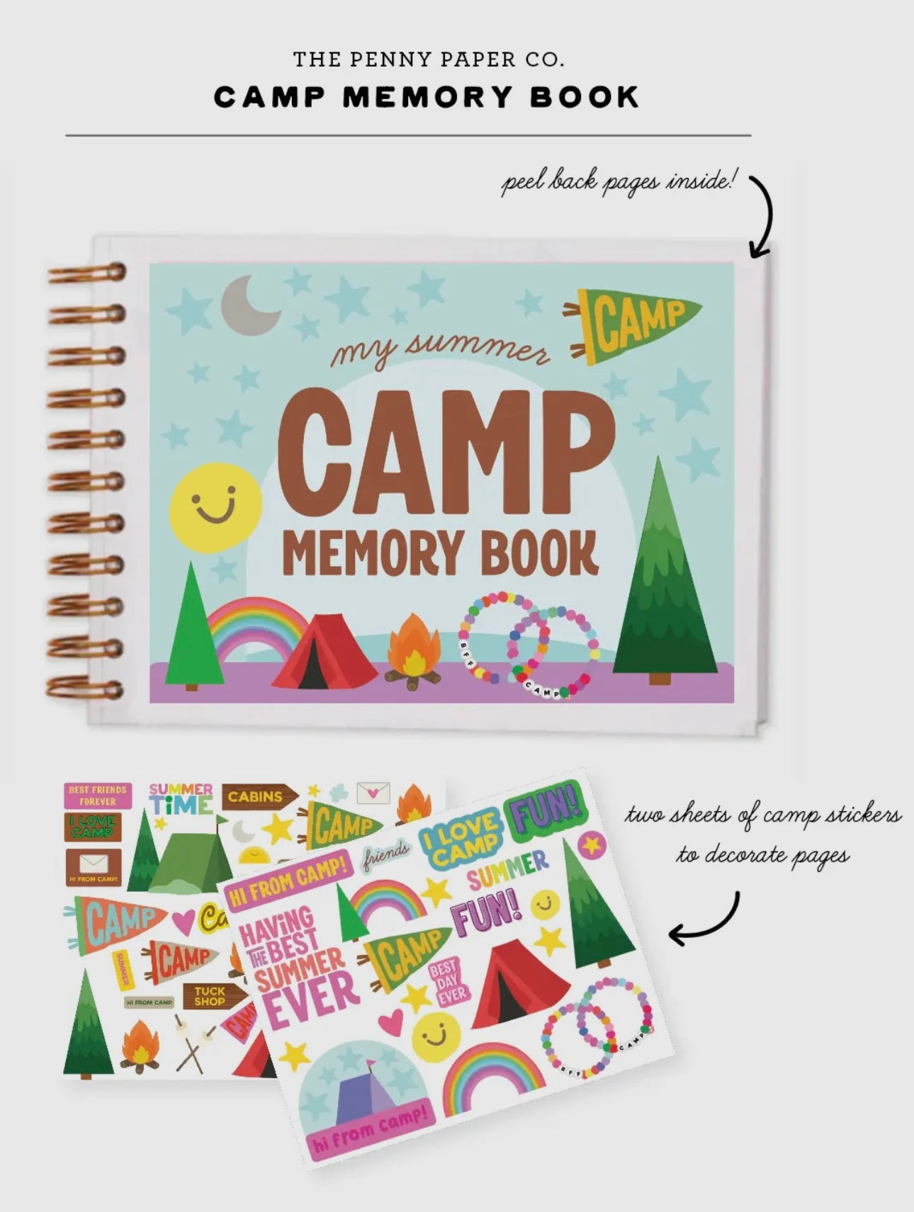 RETRO SUMMER CAMP MEMORY BOOK