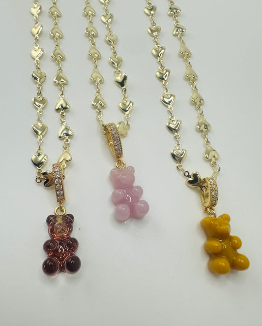 BEARS ON HEART CHAIN