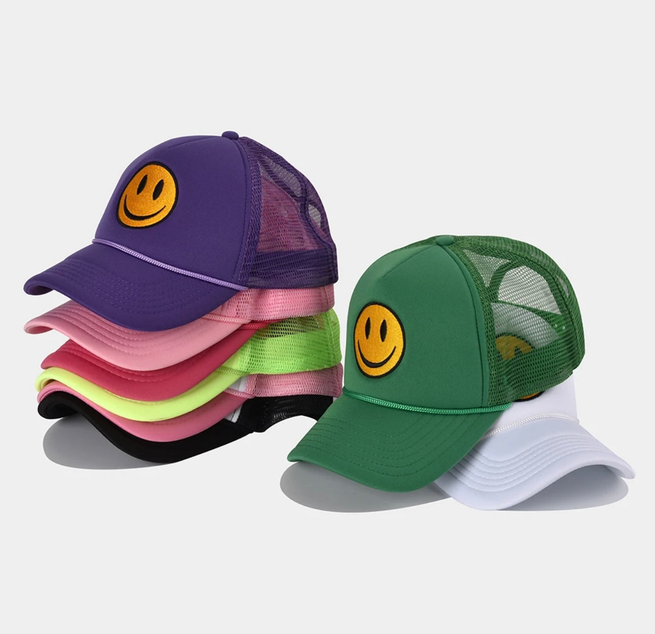 HAPPY FACE TRUCKER HAT