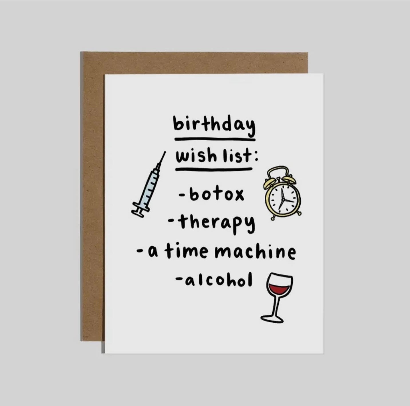 BIRTHDAY WISH LIST CARD