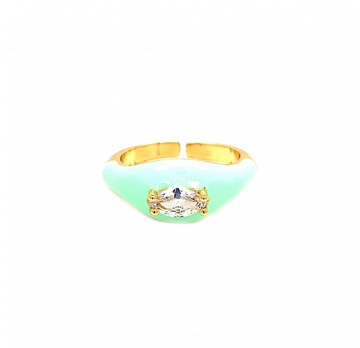 ENAMEL GEM RING