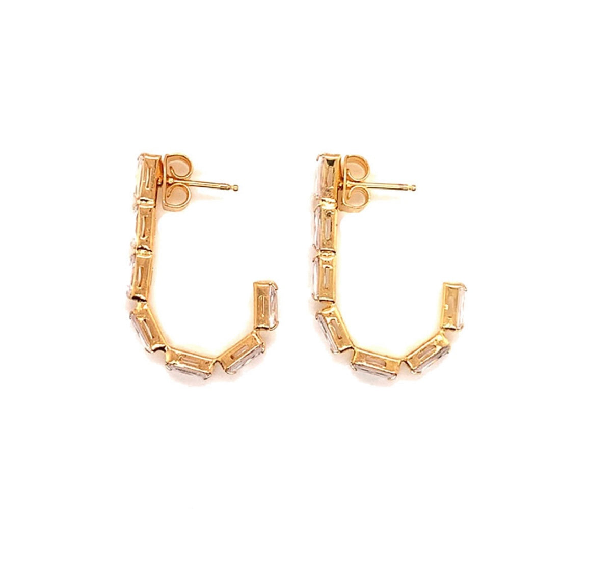 CZ DANGLING EARRINGS