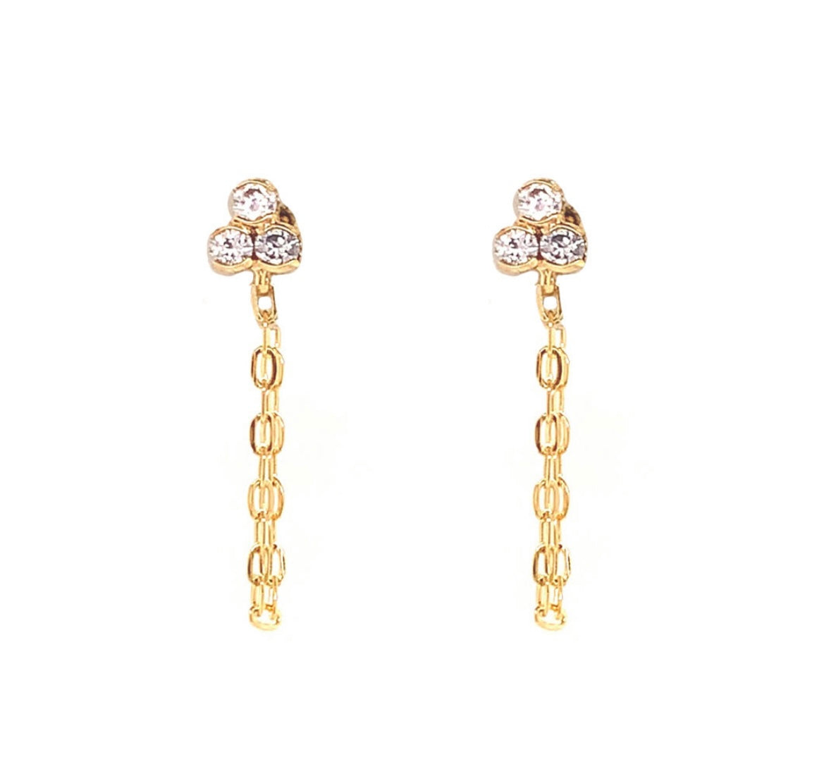 DANGLING STUD EARRINGS