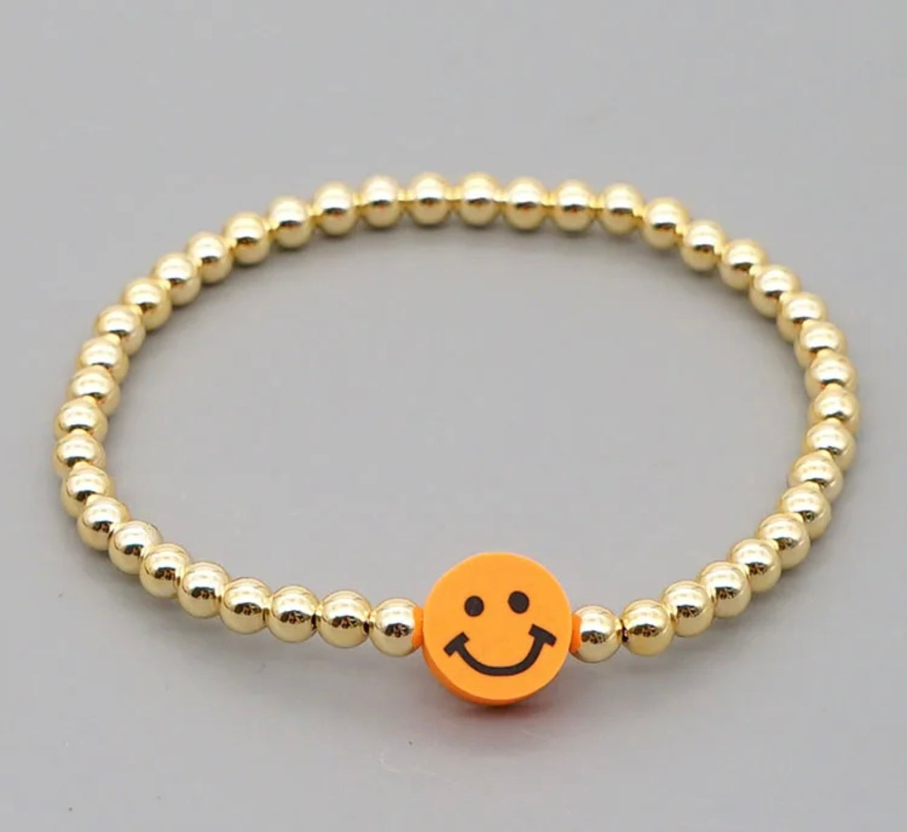 Rainbow Smiley Bead Bracelet πβ¨