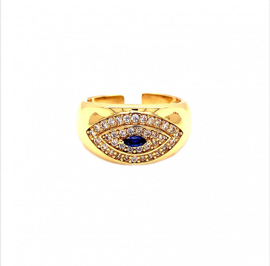 EVIL EYE DOME RING