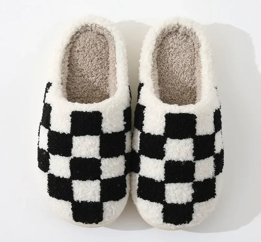 CHECKERED SLIPPERS π