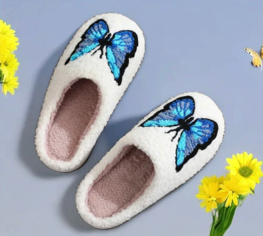 BLUE BUTTERFLY SLIPPERS 🦋