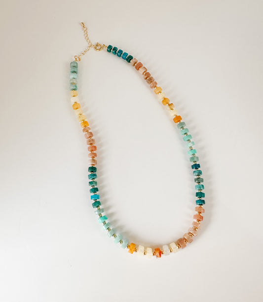 MIXED GEMSTONE NECKLACE