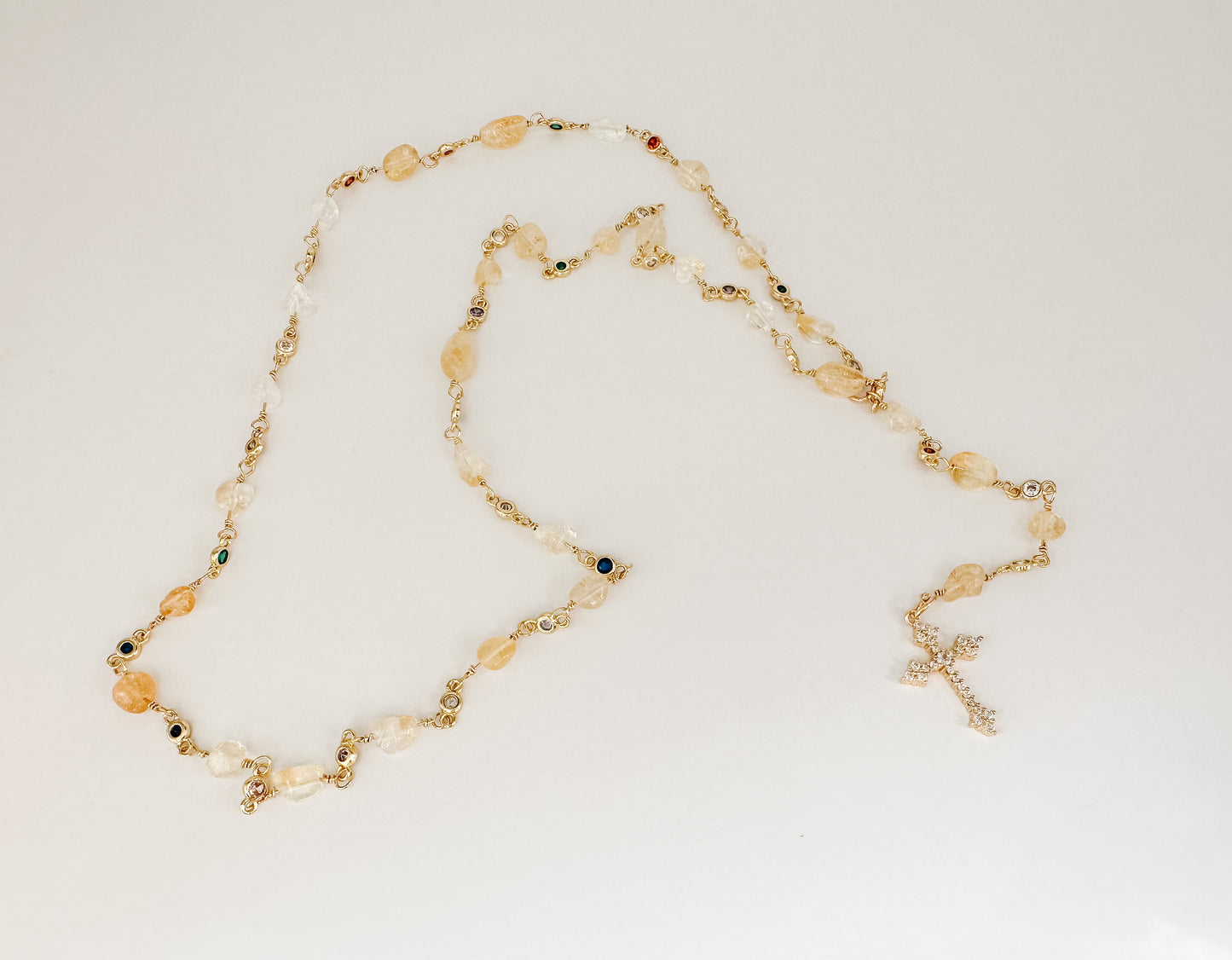 MADONNA CROSS NECKLACE