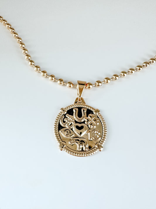GOOD FORTUNE COIN NECKLACE
