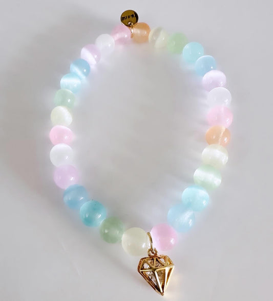 RAINBOW SELENITE MINI BRACELET