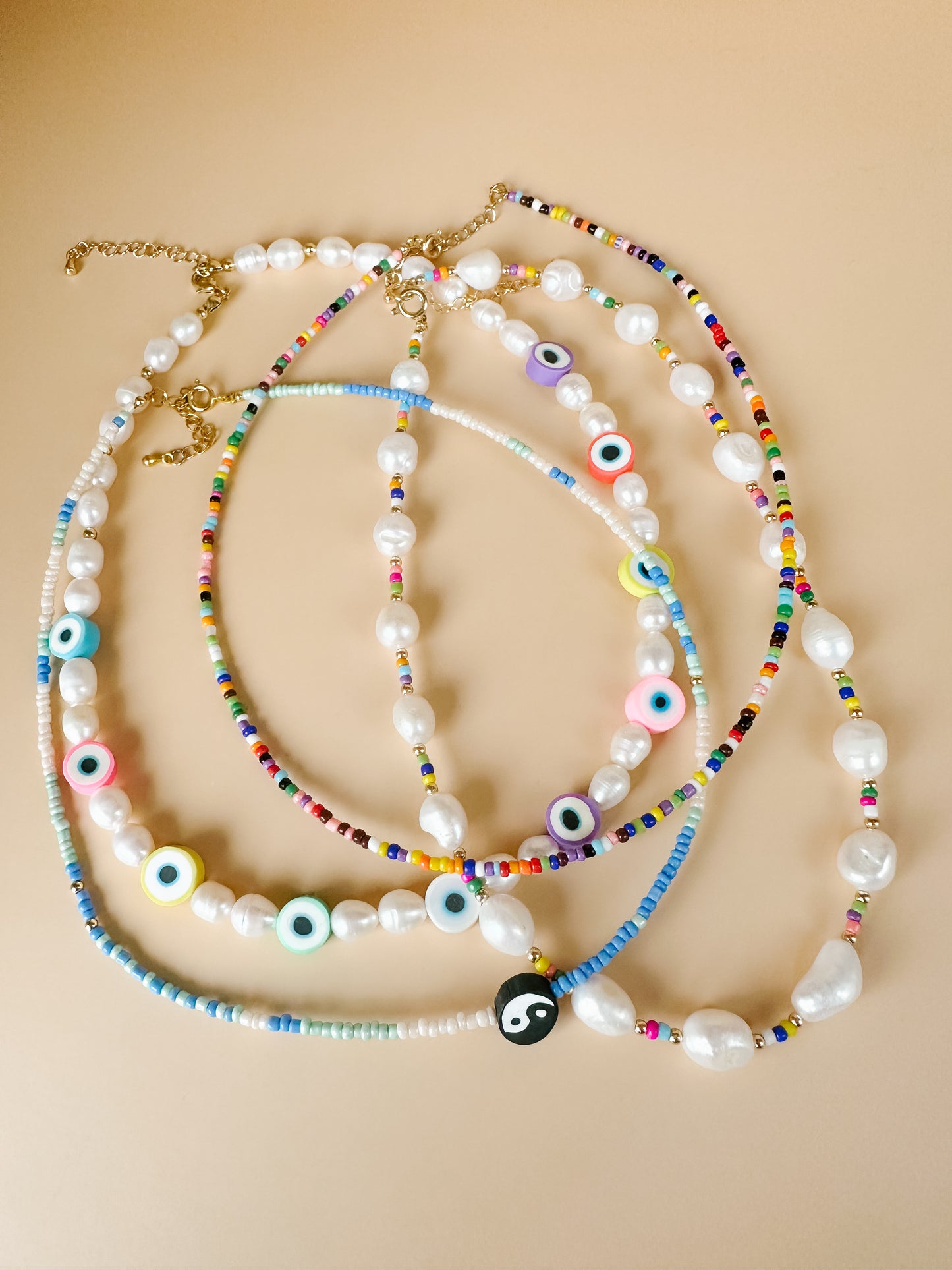 YIN YANG CLASSIC BEADED NECKLACE