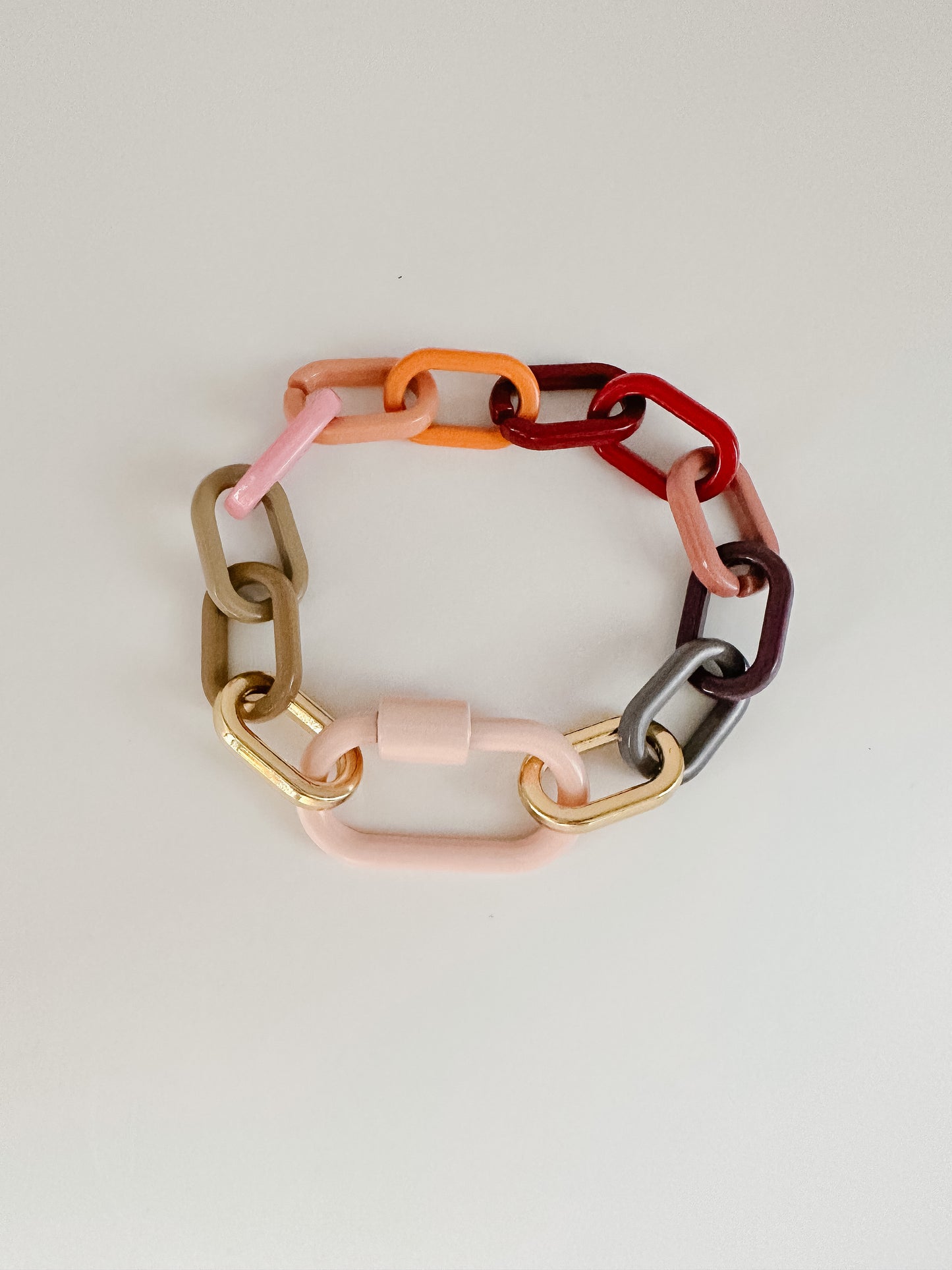 ENAMEL CHAIN LINK BARCELET