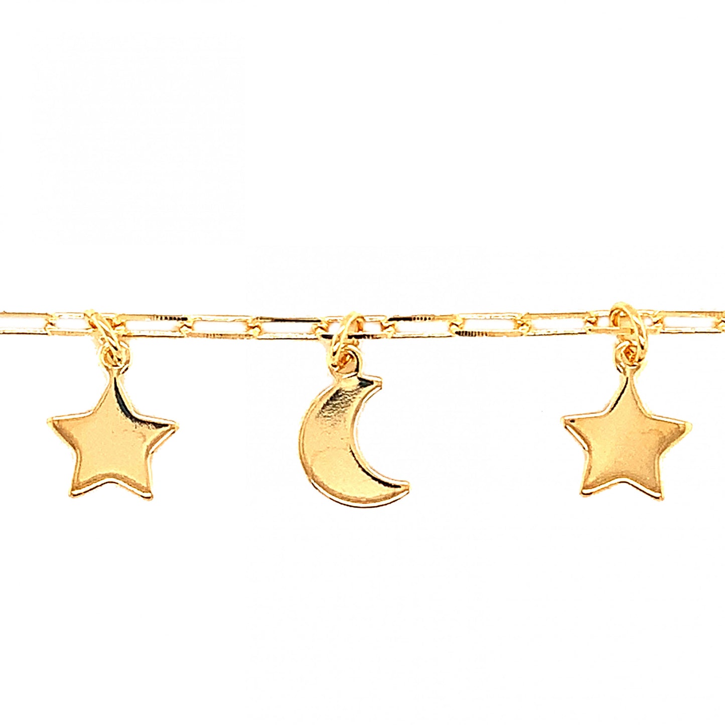 MOON AND STAR GOLD FILLED ANKLET