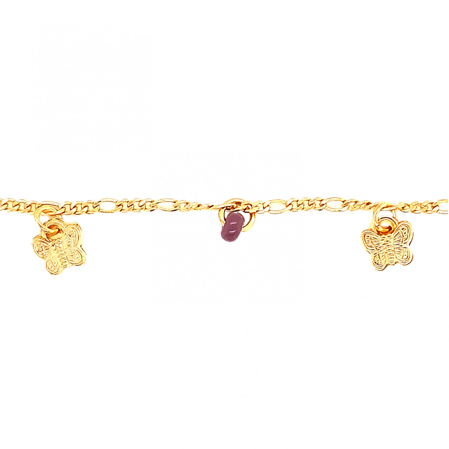 LAVENDER BUTTERFLY ANKLET