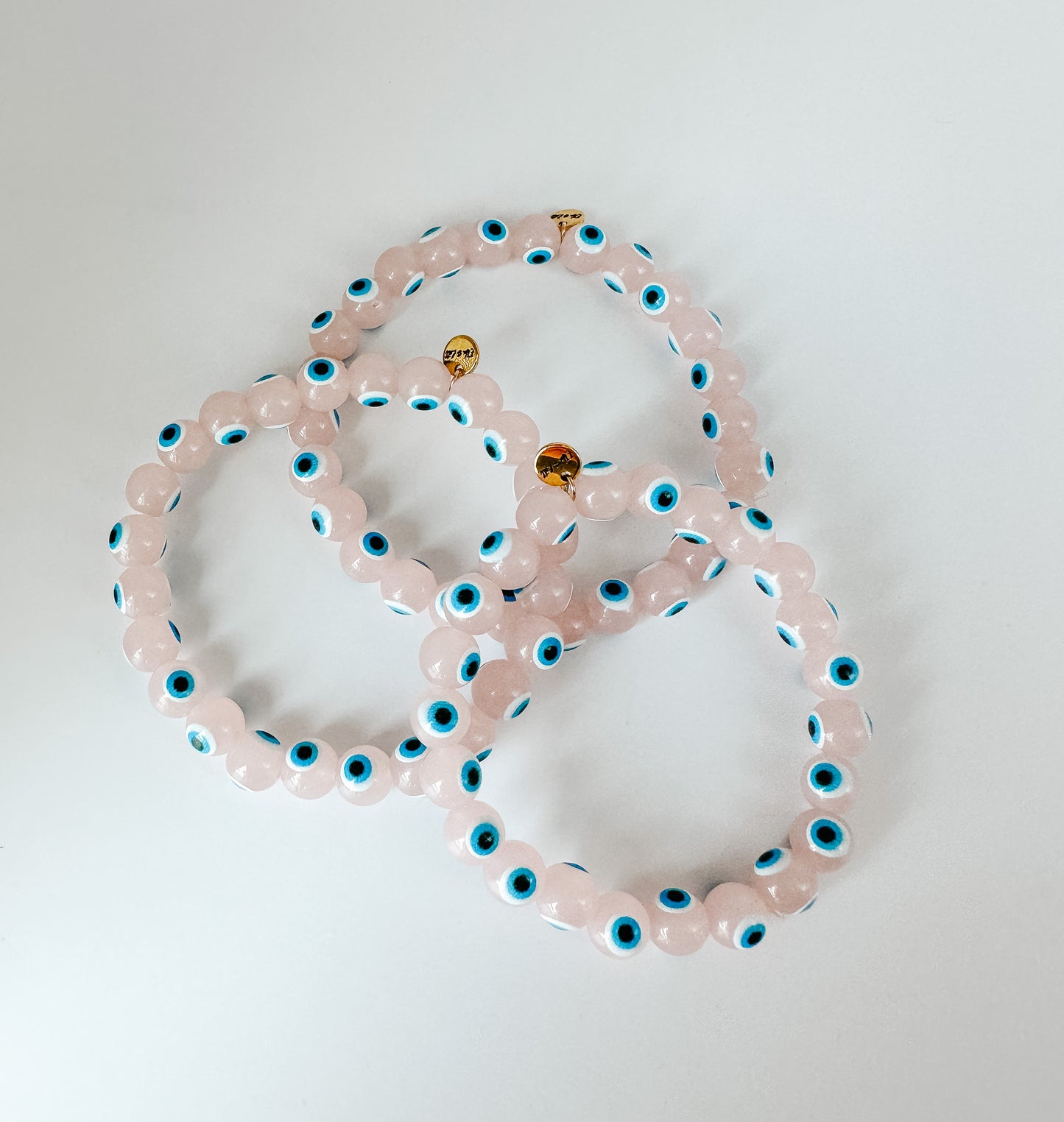 BLUSH BLUE EYED EVIL EYE BRACELET