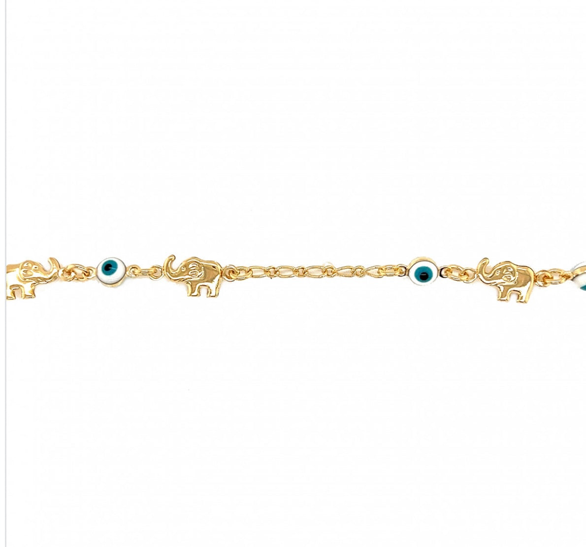 LUCKY ELEPHANT EVIL EYE ANKLET