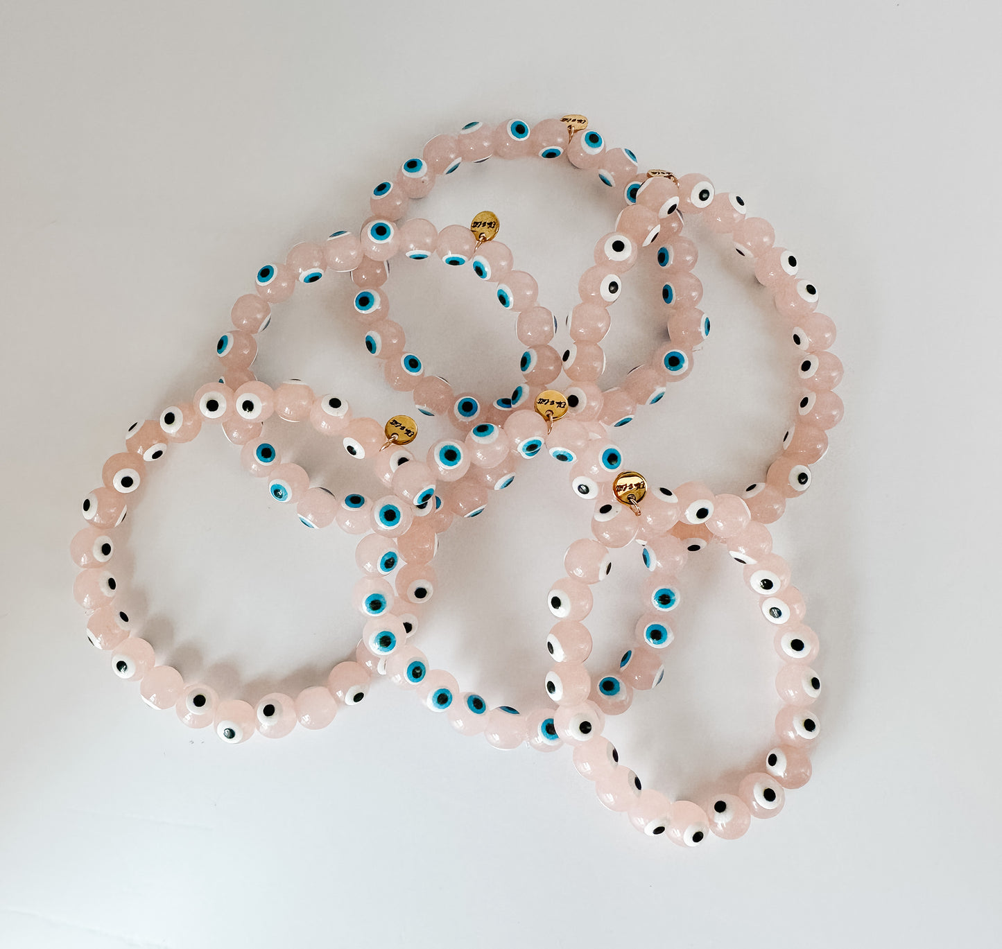 BLUSH BLUE EYED EVIL EYE BRACELET