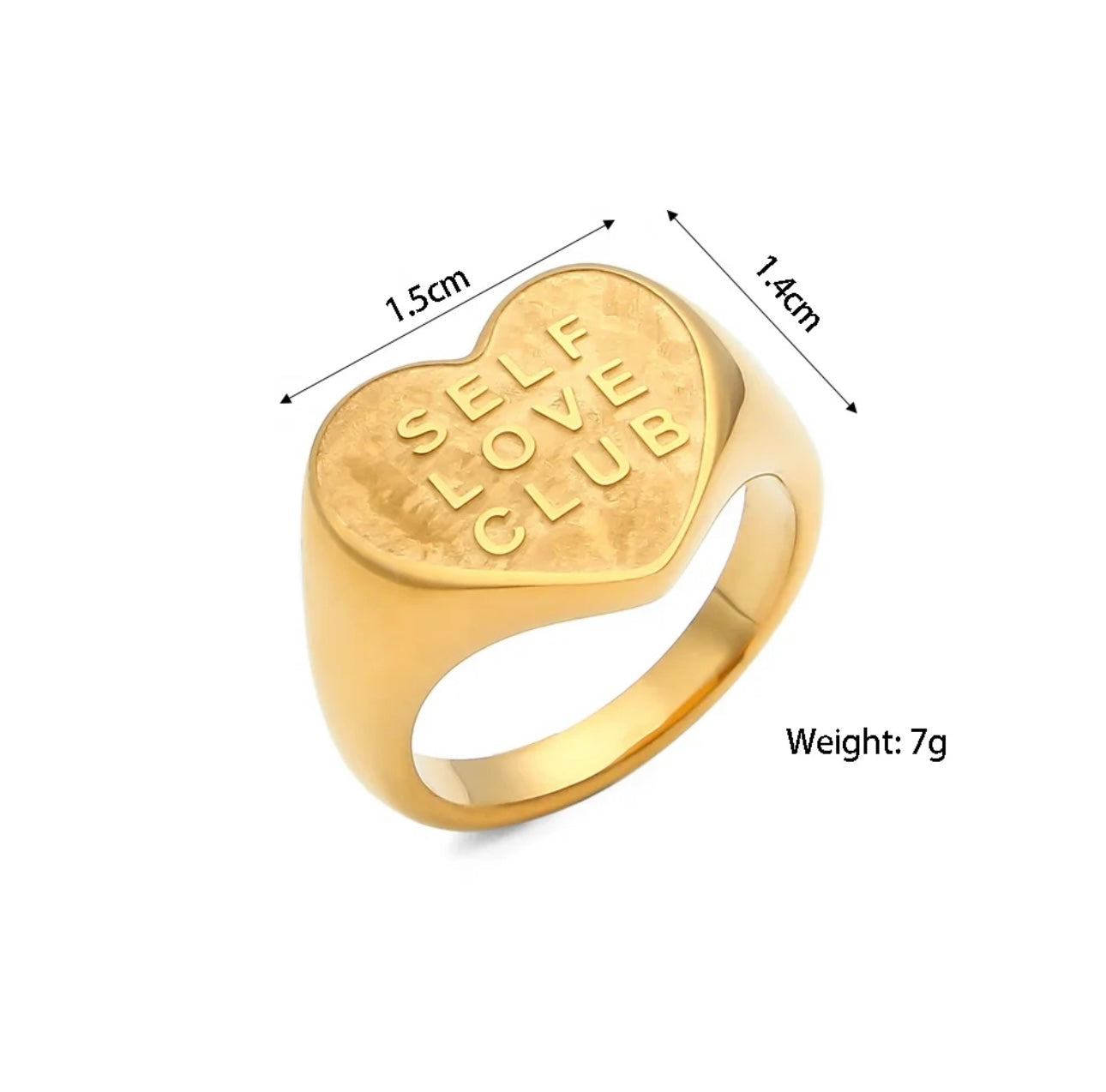 SELF LOVE CLUB RING