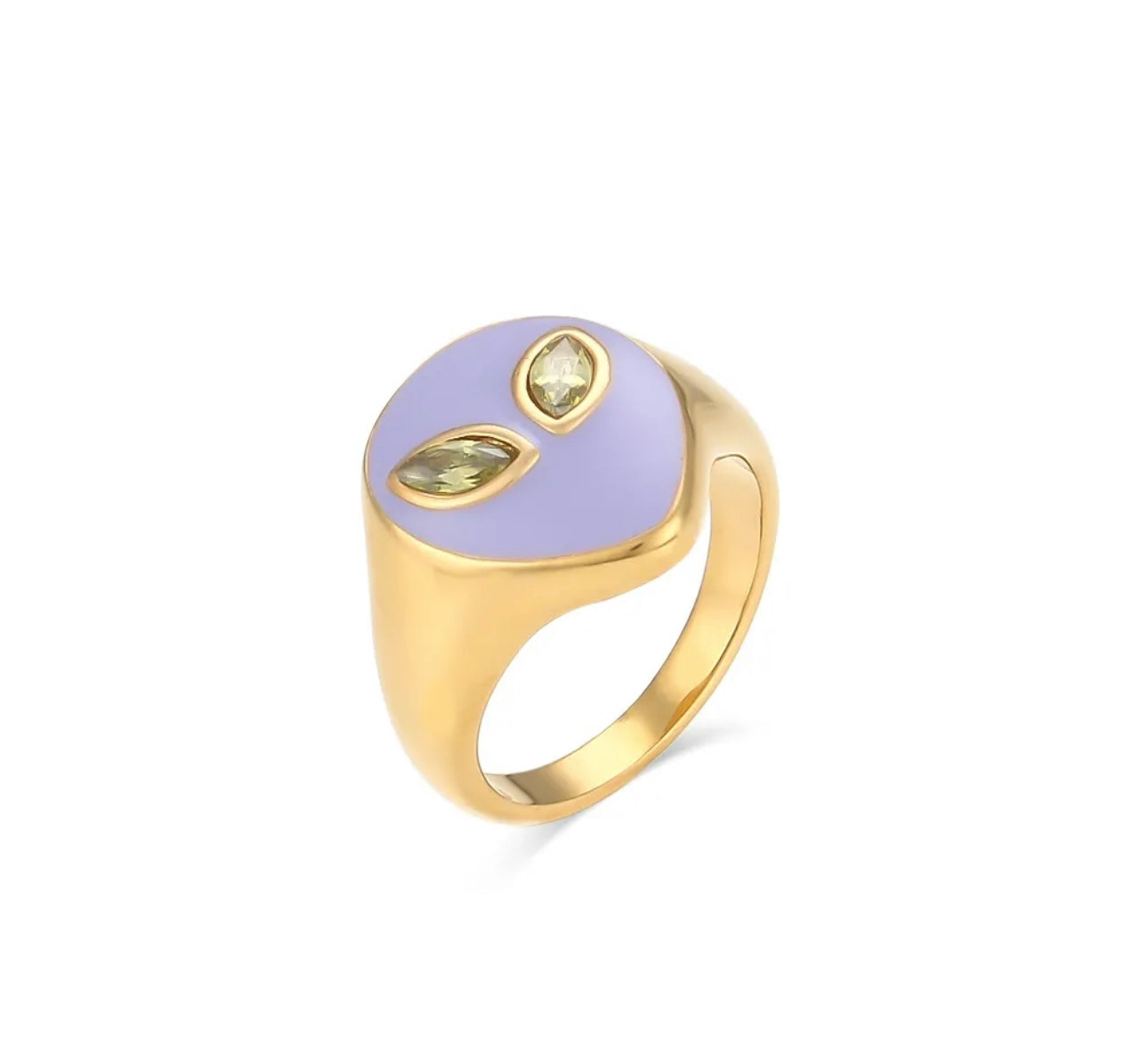 LAVENDER ALIEN RING