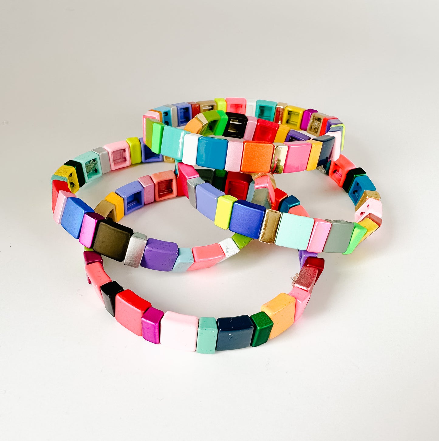 COLOURFUL TILE BRACELETS