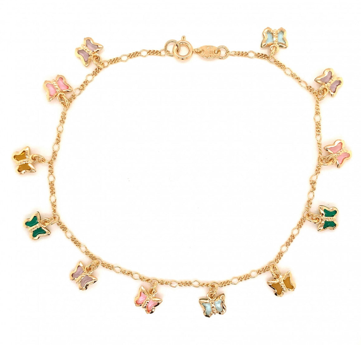 BUTTERFLY GEMSTONE ANKLET