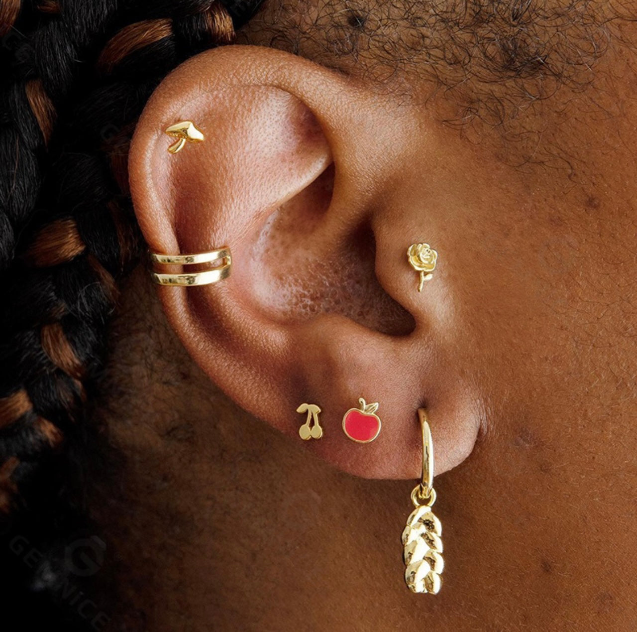 TINY STUD EARRINGS