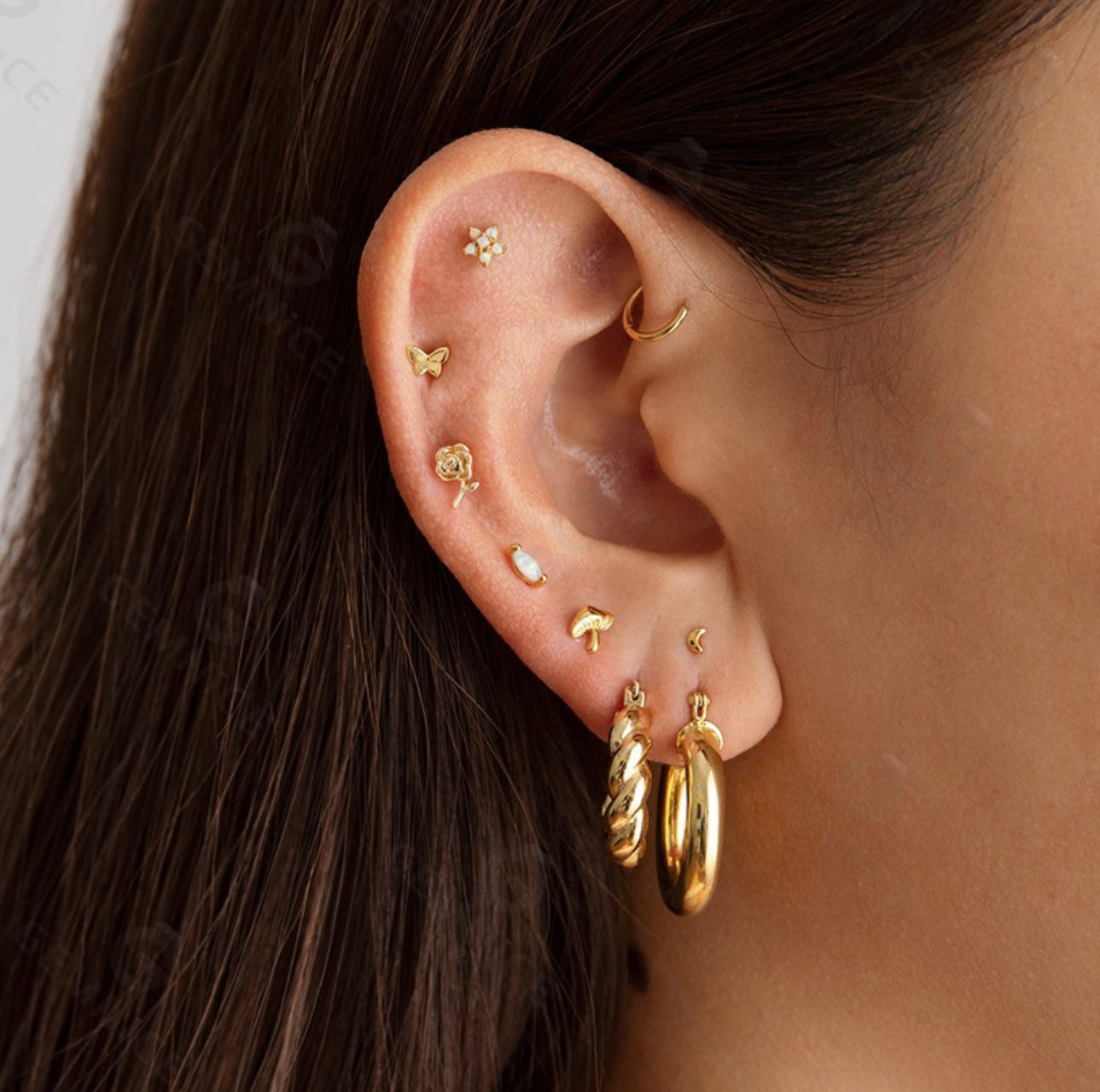 TINY STUD EARRINGS