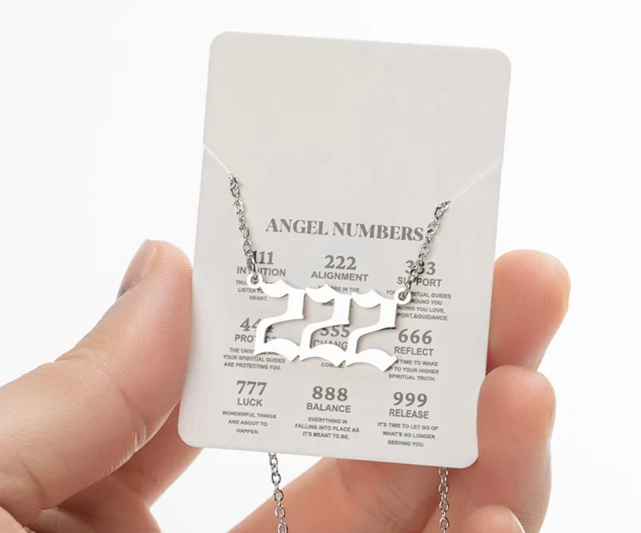 ANGEL NUMBER NECKLACE