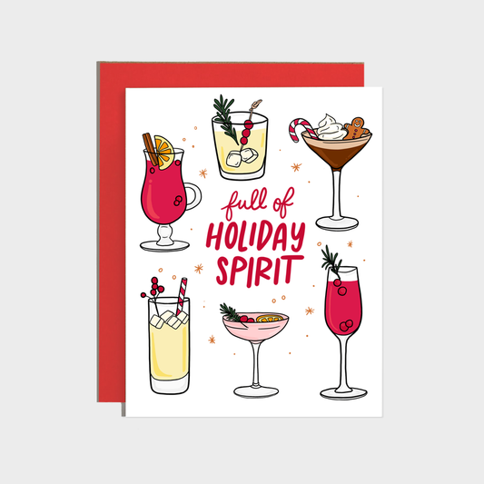 FULL OF HOLIDAY SPIRIT CHRISTMAS CARD