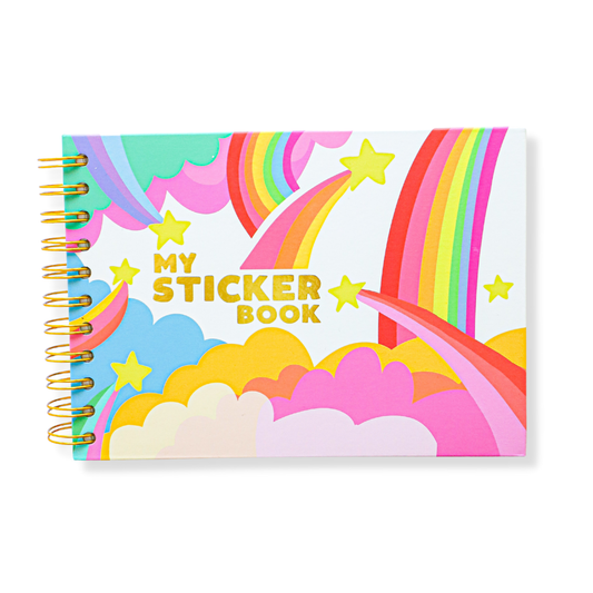 Hardcover Retro Style Sticker Book