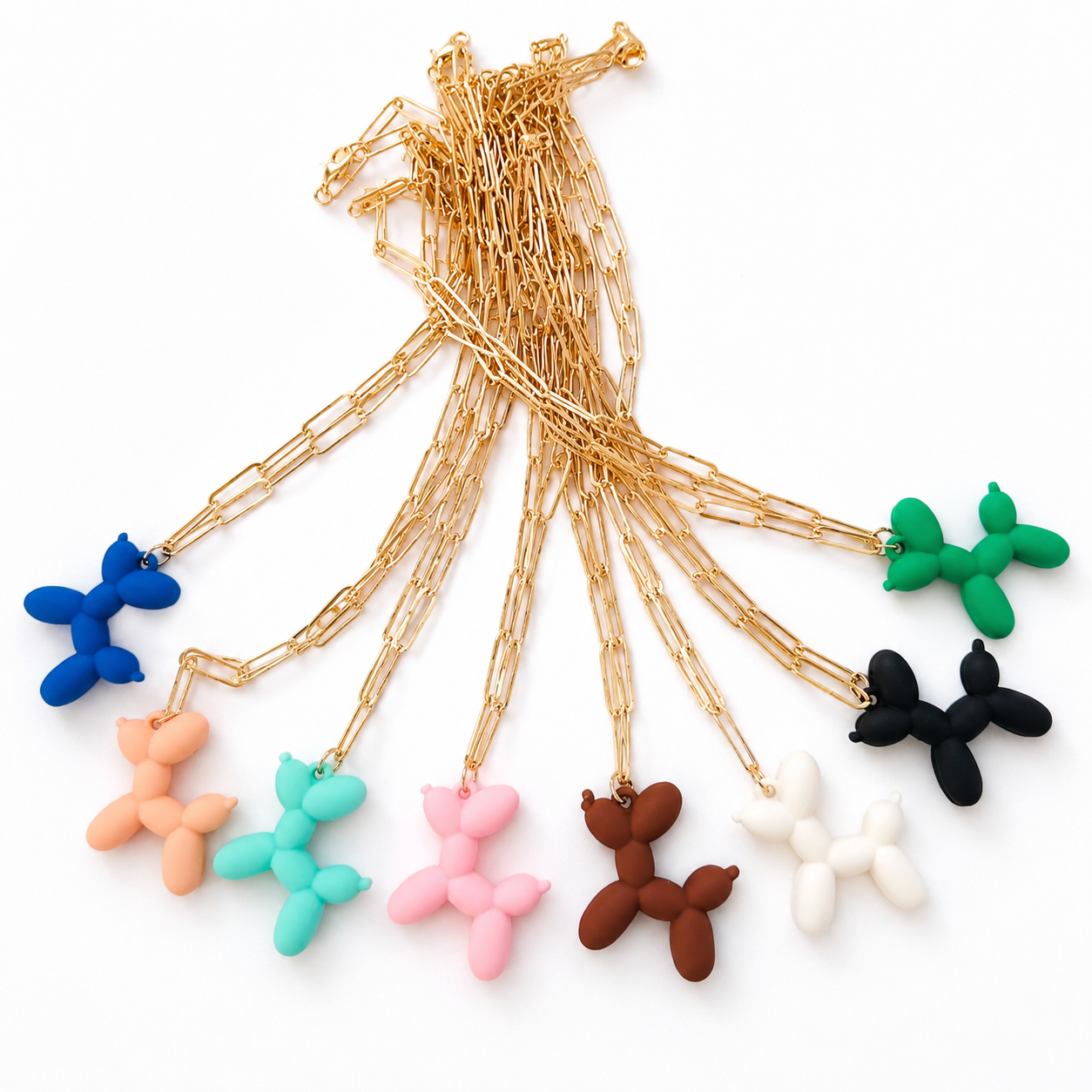 BALLOON DOG CHARM NECKLACE