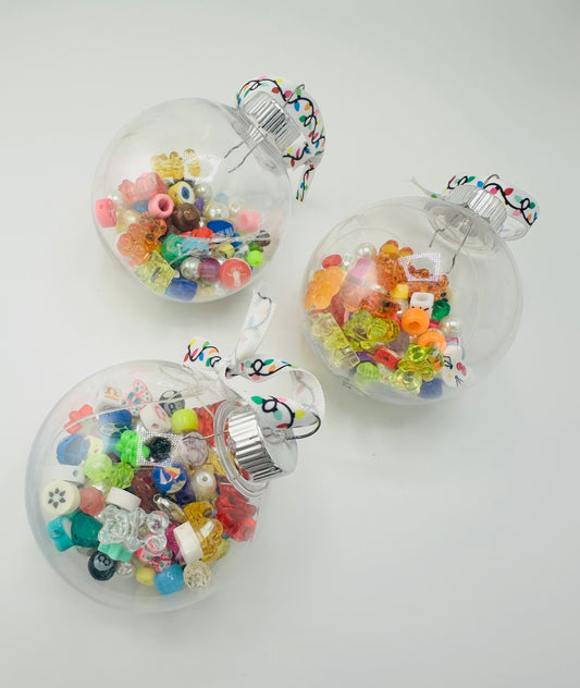 🎄 CHRISTMAS ORNAMENTS BEAD SOUP – DIY JEWELRY KIT