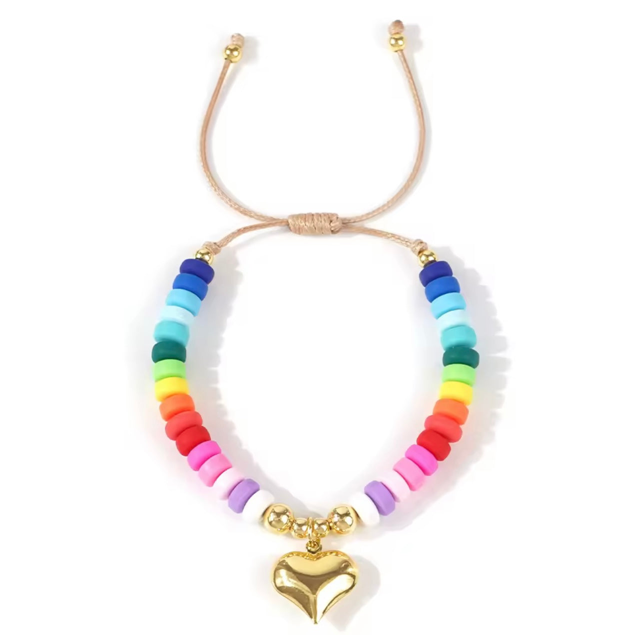 RAINBOW HEART BRACELET