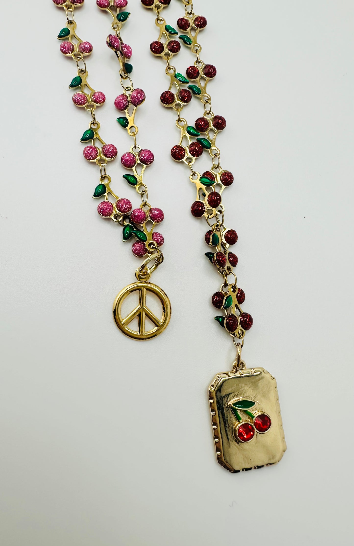 CHERRY PEACE NECKLACE