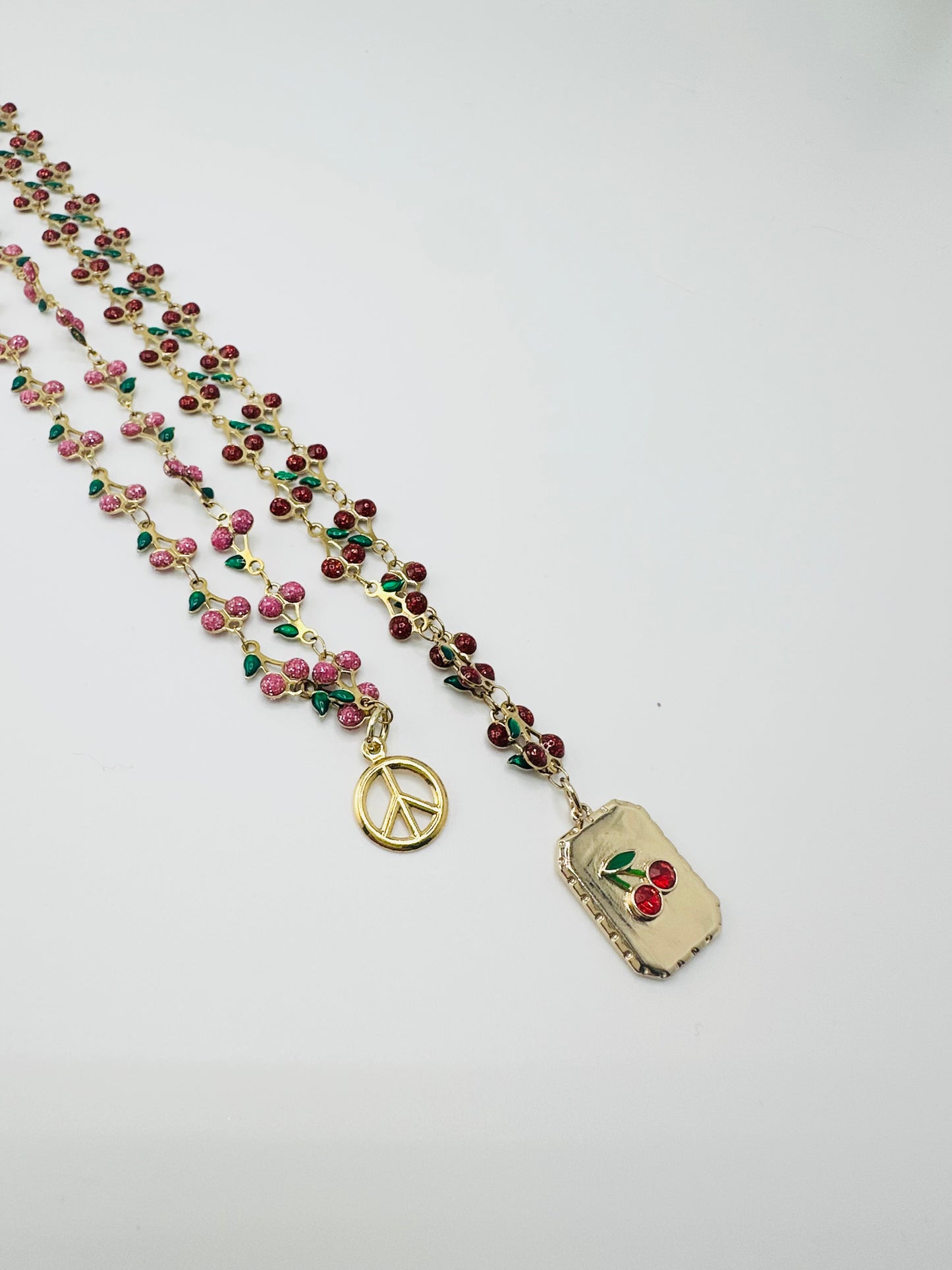 CHERRY PEACE NECKLACE