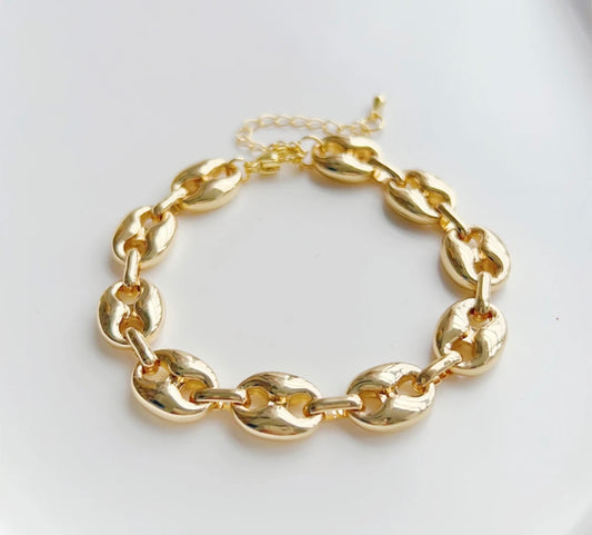 PUFF CHAIN STACKABLE BRACELET