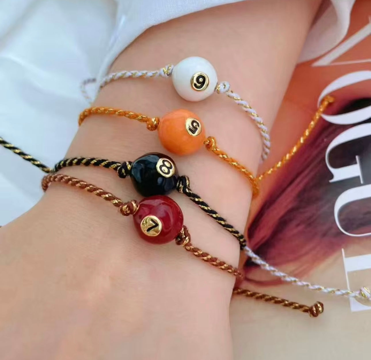 LUCKY POOL BALL BRACELET
