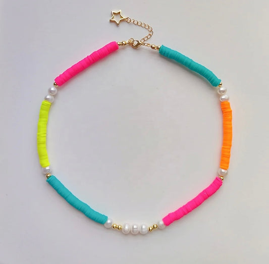 NEON CLAY NECKLACE