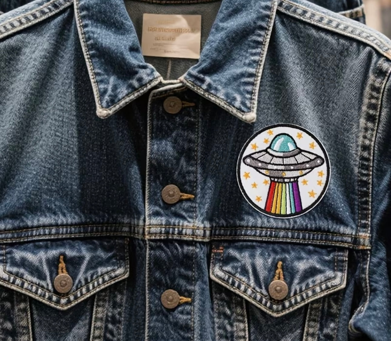RAINBOW UFO PATCH