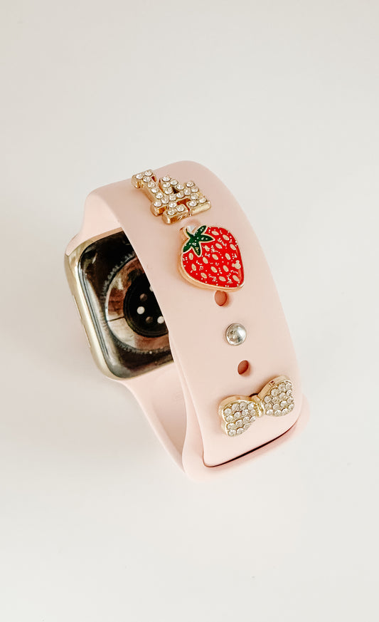 RED STRAWBERRY WATCH CHARM
