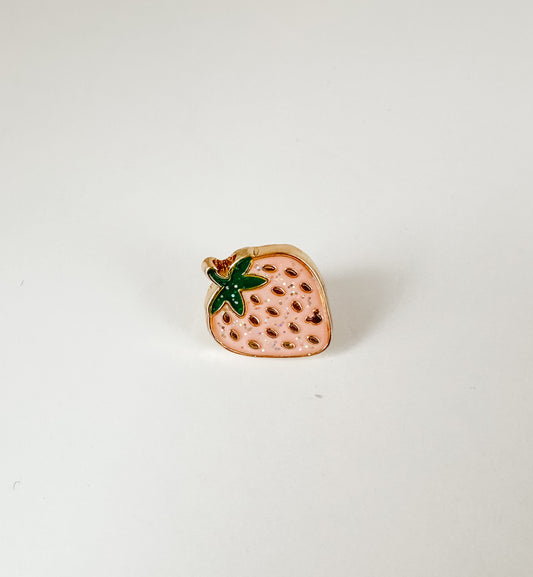 PINK STRAWBERRY WATCH CHARM