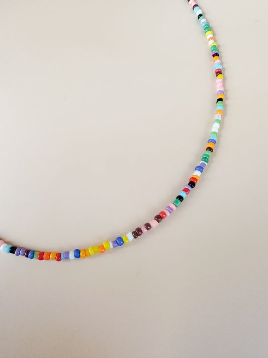 MULTI COLOUR SEED CHOKER