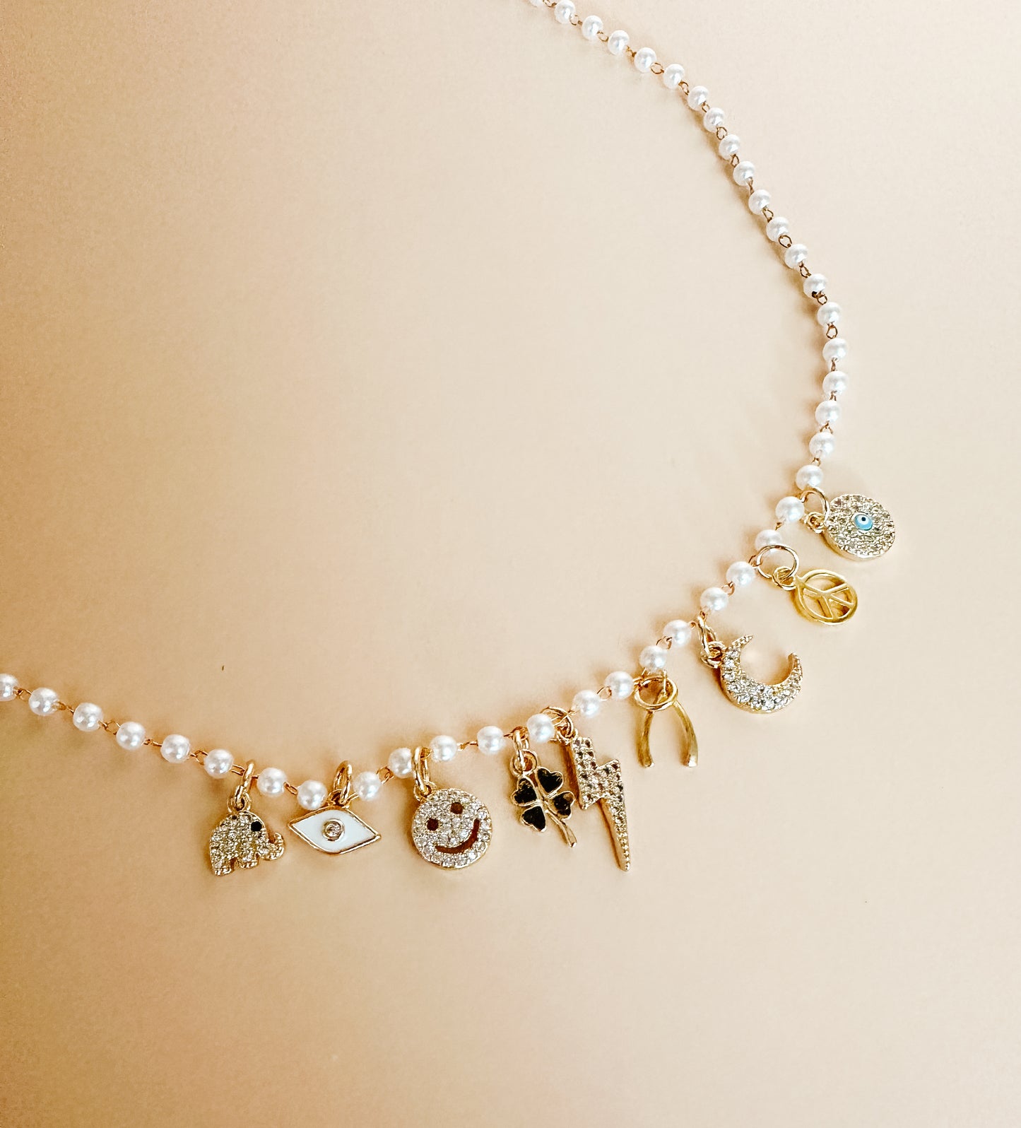 PEARL CHARM NECKLACE