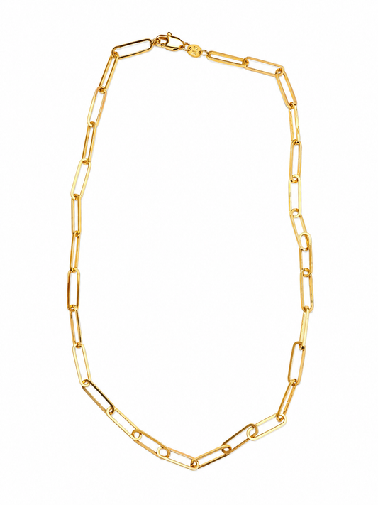 BASIC BITCH PAPER CLIP NECKLACE