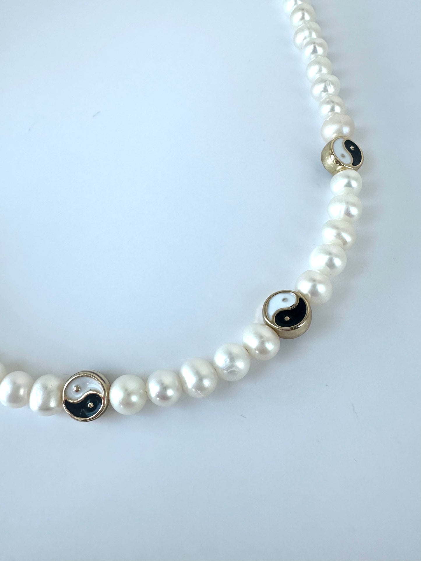 YIN AND YANG FRESH WATER PEARL NECKLACE